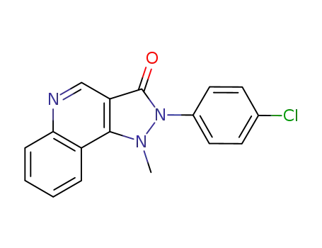 1-methyl-2-(p-chlorophenyl)-pyrazolo[4,3-c]quinolin-3-one