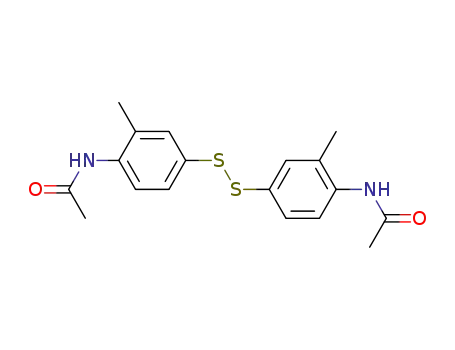 Molecular Structure of 88070-24-0 (Acetamide, N,N'-[dithiobis(2-methyl-4,1-phenylene)]bis-)