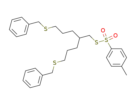 2-<3-(benzylthio)-propyl>-5-(benzylthio)pentyl p-toluenethiolsulfonate