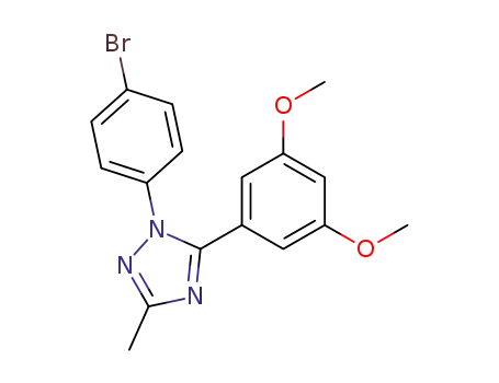 Molecular Structure of 71565-95-2 (1H-1,2,4-Triazole,
1-(4-bromophenyl)-5-(3,5-dimethoxyphenyl)-3-methyl-)