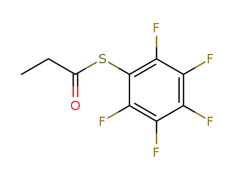 Molecular Structure of 137905-75-0 (Propanethioic acid, S-(pentafluorophenyl) ester)