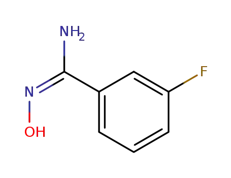 Molecular Structure of 1319746-46-7 ((Z)-3-Fluoro-N'-hydroxybenzene-1-carboxiMidaMide)