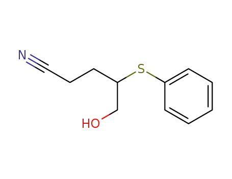 5-hydroxy-4-phenylthiopentanonitrile