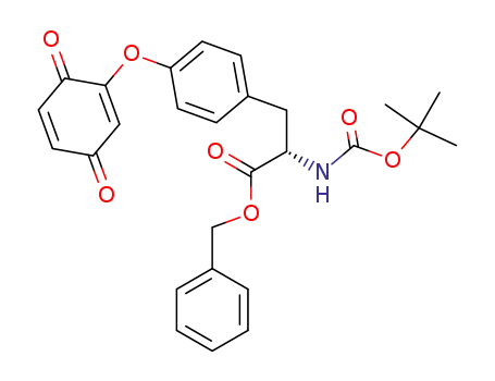 (S)-2-tert-Butoxycarbonylamino-3-[4-(3,6-dioxo-cyclohexa-1,4-dienyloxy)-phenyl]-propionic acid benzyl ester