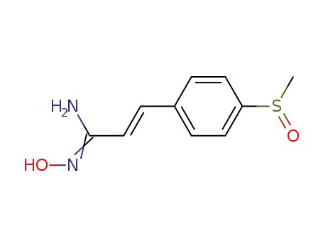 2-Propenimidamide, N-hydroxy-3-[4-(methylsulfinyl)phenyl]-, (E)-