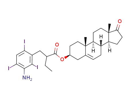 Molecular Structure of 83172-20-7 (dehydroepiandrosterone iopanoate)