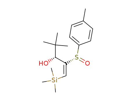 1-Penten-3-ol,
4,4-dimethyl-2-[(S)-(4-methylphenyl)sulfinyl]-1-(trimethylsilyl)-, (1E,3R)-