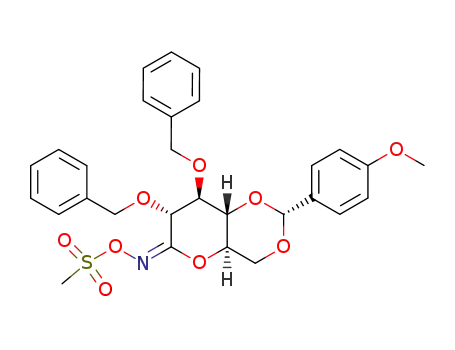 (E)-<2,3-di-O-benzyl-4,6-O-(4-methoxybenzylidene)-D-glucopyranosylidene>amino methanesulfonate