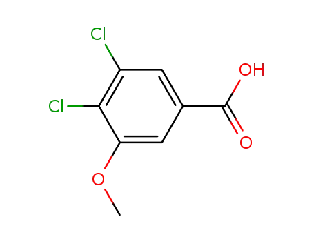 Molecular Structure of 63001-37-6 (Benzoic acid, 3,4-dichloro-5-methoxy-)