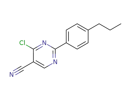 4-chloro-2-(4-propyl-phenyl)-pyrimidine-5-carbonitrile