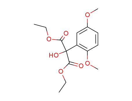 Molecular Structure of 83026-20-4 (diethyl (2,5-dimethoxyphenyl)tartronate)