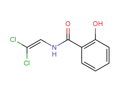 Molecular Structure of 34243-56-6 (Benzamide, N-(2,2-dichloroethenyl)-2-hydroxy-)