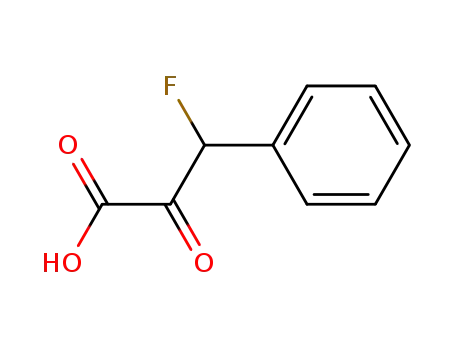 Molecular Structure of 79547-10-7 (Benzenepropanoic acid, b-fluoro-a-oxo-)