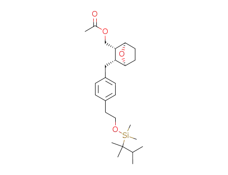 Acetic acid (1R,2R,3R,4S)-3-(4-{2-[dimethyl-(1,1,2-trimethyl-propyl)-silanyloxy]-ethyl}-benzyl)-7-oxa-bicyclo[2.2.1]hept-2-ylmethyl ester