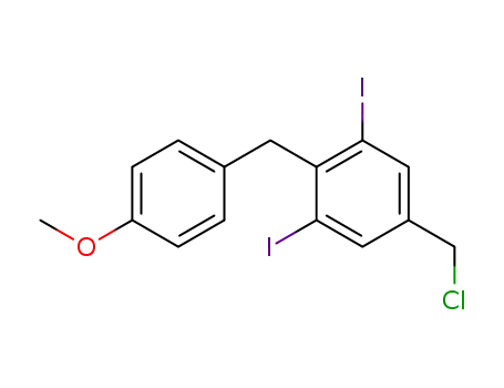 3,5-diiodo-4-(4-methoxybenzyl)benzyl chloride