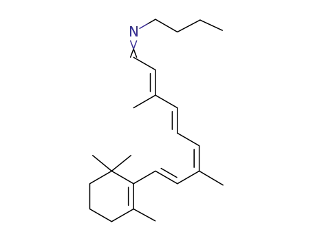 Molecular Structure of 51804-54-7 (9-cis-retinal n-butylamine Schiff base)