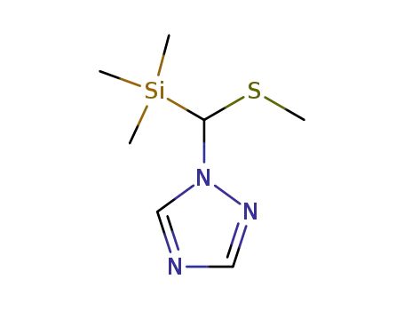 1-<methylthio(trimethylsilyl)methyl>-1,2,4-triazole