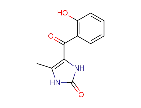 Molecular Structure of 83167-13-9 (1,3-dihydro-4-(2-hydroxybenzoyl)-5-methyl-2H-imidazol-2-one)