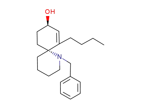 1-Azaspiro[5.5]undec-7-en-9-ol, 7-butyl-1-(phenylmethyl)-, trans-