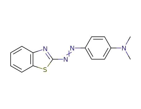 Molecular Structure of 3804-32-8 (Benzenamine, 4-(2-benzothiazolylazo)-N,N-dimethyl-)