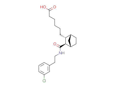 6-<(2-endo,3-exo)-3-<<2-(3-Chlorphenyl)ethyl>carbamoyl>bicyclo<2.2.1>hept-2-yl>hexansaeure
