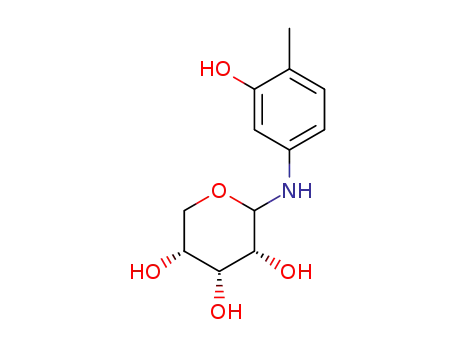 Molecular Structure of 77994-62-8 (5-D-ribosylamino-o-cresol)