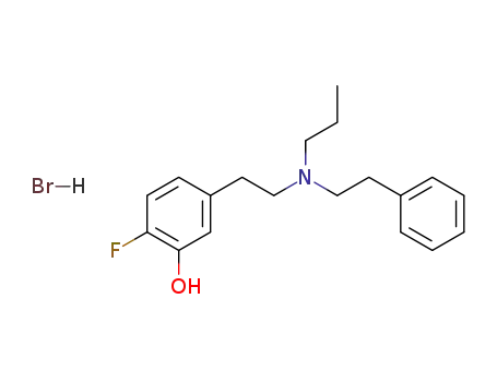 N-n-propyl-N-(2-phenylethyl)-2-(4-fluoro-3-hydroxyphenyl)ethylamine hydrobromide