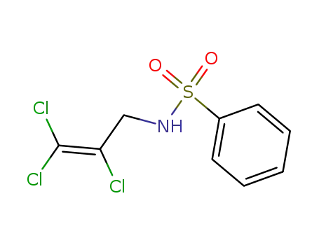 Molecular Structure of 52211-68-4 (Benzenesulfonamide, N-(2,3,3-trichloro-2-propenyl)-)