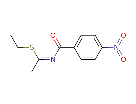 N-[1-Ethylsulfanyl-eth-(Z)-ylidene]-4-nitro-benzamide