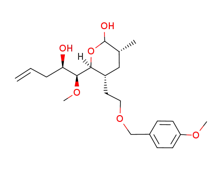 (3R,5R,6S)-6-((1S,2R)-2-Hydroxy-1-methoxy-pent-4-enyl)-5-[2-(4-methoxy-benzyloxy)-ethyl]-3-methyl-tetrahydro-pyran-2-ol