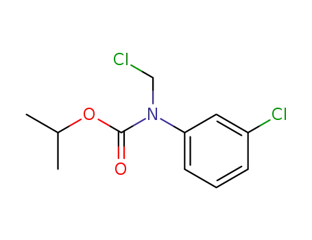 Molecular Structure of 39074-64-1 (Isopropyl-N-chloromethyl-N-(3-chlorophenyl)-carbamate)
