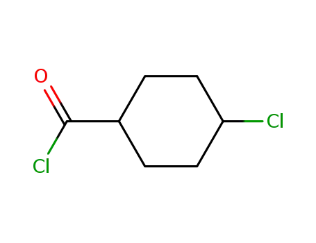 Molecular Structure of 53287-45-9 (Cyclohexanecarbonyl chloride, 4-chloro- (9CI))