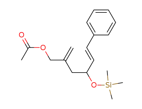 Molecular Structure of 84681-31-2 ((E)-2-(acetoxymethyl)-6-phenyl-4-(trimethylsiloxy)-1,5-hexadiene)