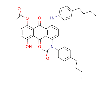 Acetic acid 5-[acetyl-(4-butyl-phenyl)-amino]-8-(4-butyl-phenylamino)-4-hydroxy-9,10-dioxo-9,10-dihydro-anthracen-1-yl ester