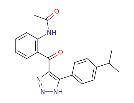 Acetamide,
N-[2-[[5-[4-(1-methylethyl)phenyl]-1H-1,2,3-triazol-4-yl]carbonyl]phenyl]-