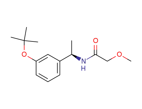 Molecular Structure of 917911-62-7 (Acetamide, N-[(1R)-1-[3-(1,1-dimethylethoxy)phenyl]ethyl]-2-methoxy-)