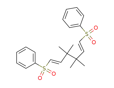 Benzene,
1,1'-[(3,3,4,4-tetramethyl-1,5-hexadiene-1,6-diyl)bis(sulfonyl)]bis-,
(E,E)-