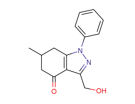 1,5,6,7-Tetrahydro-3-hydroxymethyl-6-methyl-1-phenyl-4H-indazol-4-on