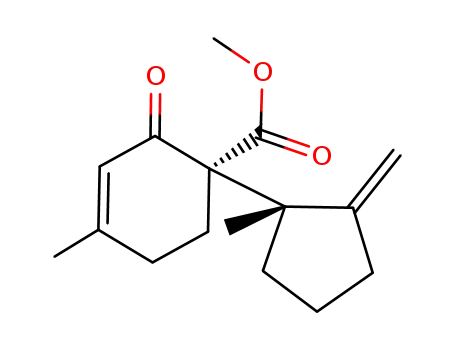(S)-4-Methyl-1-((S)-1-methyl-2-methylene-cyclopentyl)-2-oxo-cyclohex-3-enecarboxylic acid methyl ester