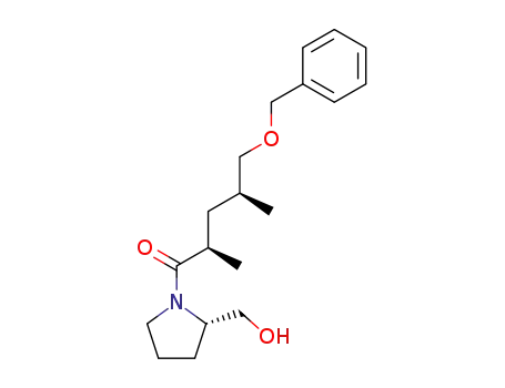 (2S,2'R,4'S)-1-(5'-(benzyloxy)-2',4'-dimethylpentanoyl)-2-(hydroxymethyl)pyrrolidine