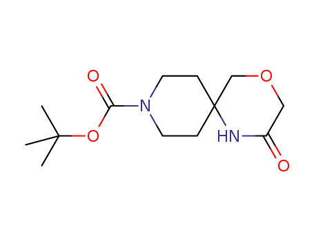 2-oxo-4-oxa-1,9-diaza-spiro[5.5]undecane-9-carboxylic acid tert-butyl ester