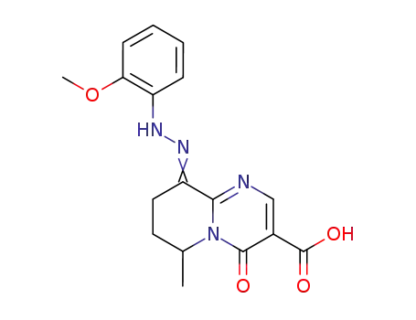 4H-Pyrido[1,2-a]pyrimidine-3-carboxylic acid,
6,7,8,9-tetrahydro-9-[(2-methoxyphenyl)hydrazono]-6-methyl-4-oxo-