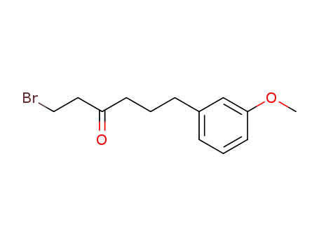 Molecular Structure of 60235-09-8 (1-bromo-6-(m-methoxyphenyl)hexan-3-one)