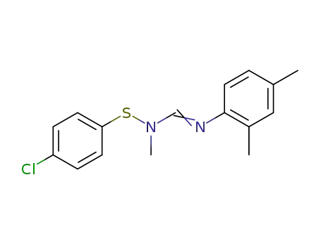 N1-(p-Chlorophenylthio)-N1-methyl-N2-(2,4-xylyl)formamidine