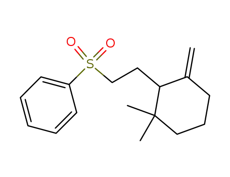 Molecular Structure of 84078-61-5 (Benzene, [[2-(2,2-dimethyl-6-methylenecyclohexyl)ethyl]sulfonyl]-)