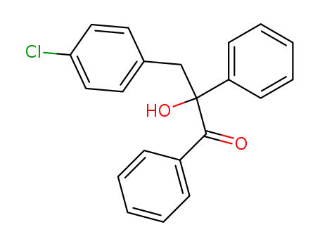 Molecular Structure of 56072-15-2 (1-Propanone, 3-(4-chlorophenyl)-2-hydroxy-1,2-diphenyl-)