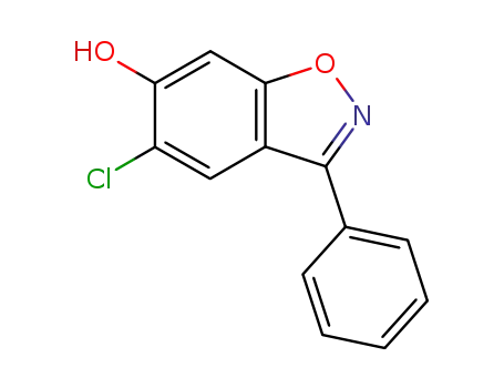 1,2-Benzisoxazol-6-ol, 5-chloro-3-phenyl-