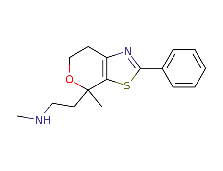 4-[2-(Methylamino)ethyl]-6,7-dihydro-4-methyl-2-phenyl-4H-pyrano[ 4,3-d] thiazole