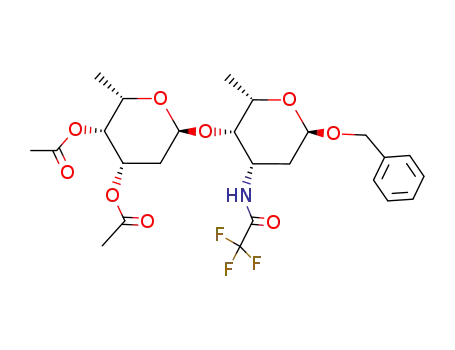 benzyl 2,3,6-trideoxy-4-O-(3,4-di-O-acetyl-2,6-dideoxy-α-L-lyxo-hexopyranosyl)-3-trifluoroacetamido-α-L-lyxo-hexopyranoside