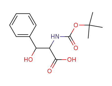 Molecular Structure of 93847-77-9 ((2R,3R)/(2S,3S)-RACEMIC BOC-BETA-HYDROXY-PHENYLALANINE)